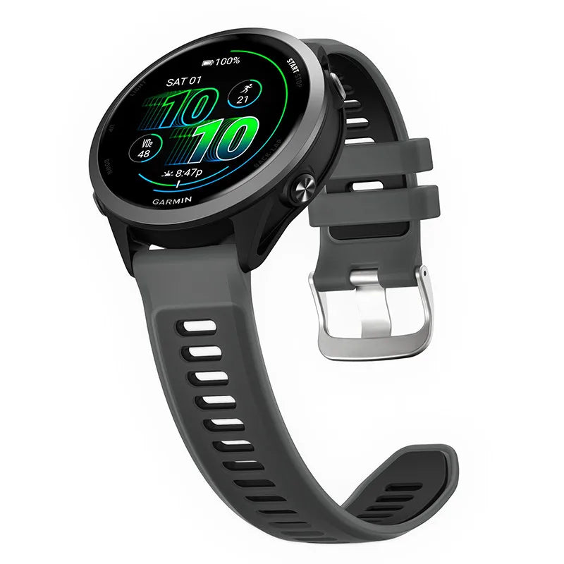 Transparent Candy Color Silicone Strap For Garmin Forerunner 265 265s 255 55 158 165 Music 570 Venu 4 3 3s 2 SQ Vivoactive 6 5