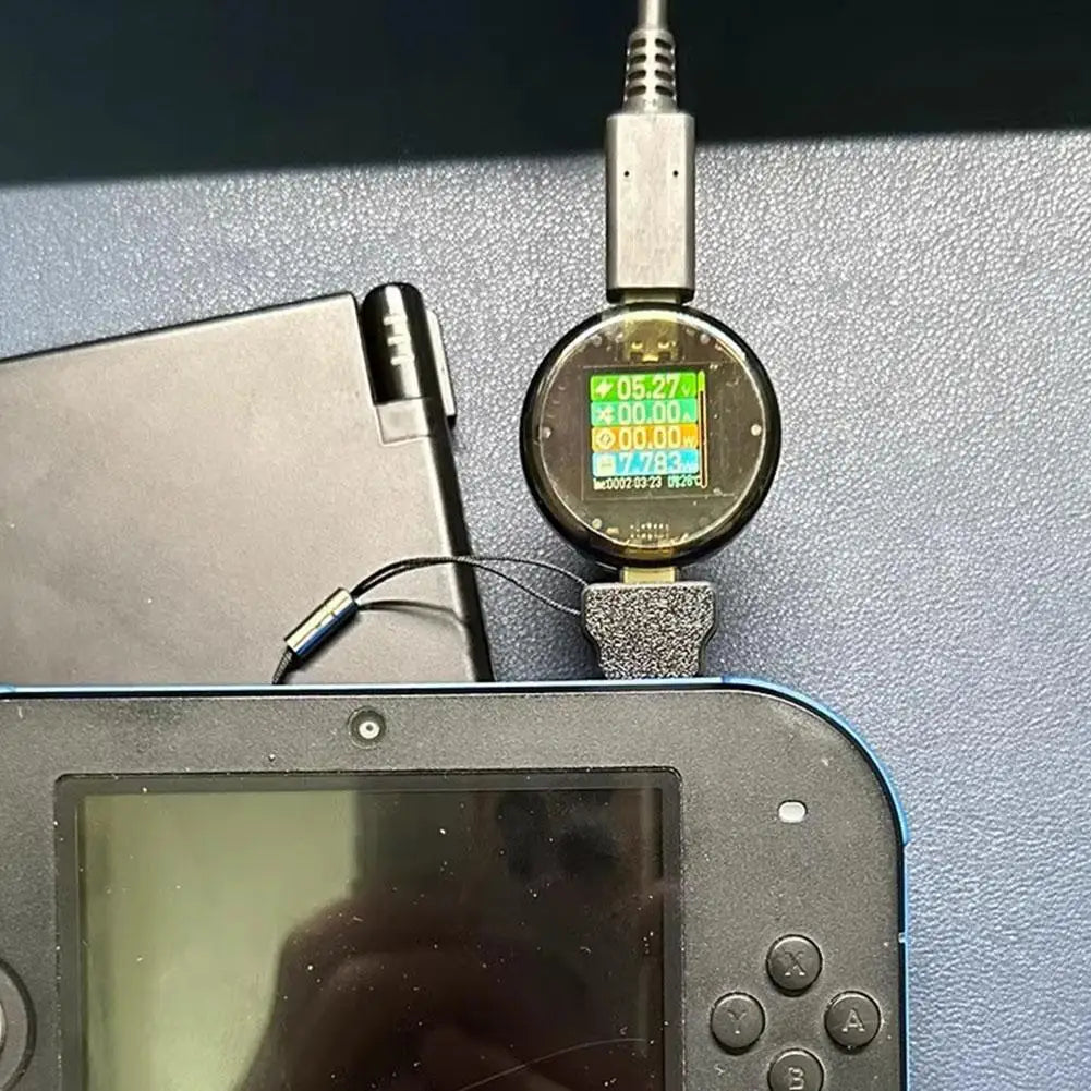 Charge Converter For Ndsi/2ds/3ds Converter Type C Charging Cable Adapter Support C To C A To C With Lanyard Holes Easy Use