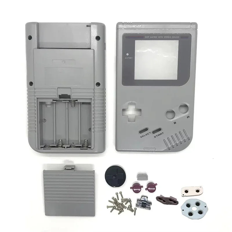 For Gameboy Classic GB DMG Shell Replacement Kit High Quality Console Housing With Buttons Conductive Pads Screws Accessories