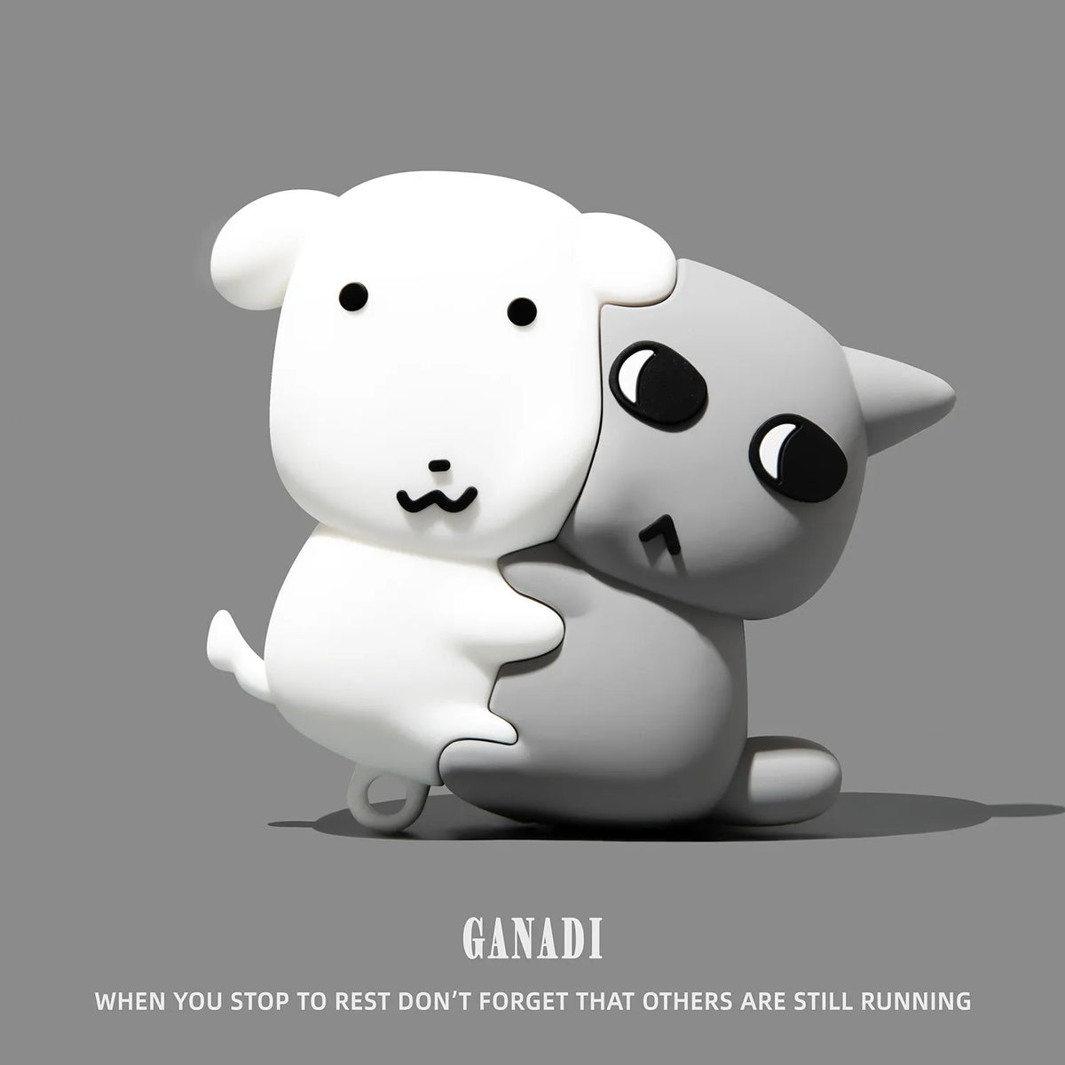 For Airpods 3 4 5 Pro Pro 2 Pro 3 Cute Hugging Dog Cat Silicone Earphone Case Cover