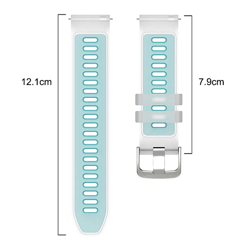 Transparent Candy Color Silicone Strap For Garmin Forerunner 265 265s 255 55 158 165 Music 570 Venu 4 3 3s 2 SQ Vivoactive 6 5
