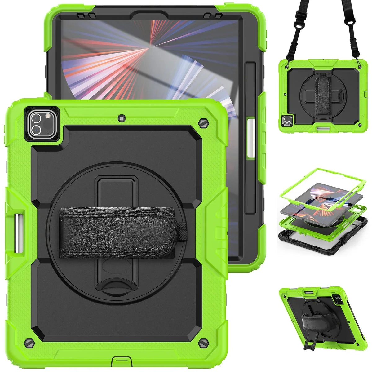 360 Rotation Kids Stand Tablet Case for 2026 New IPad Air 8 M4 11 13 inch , For iPad A19 12th 11th 10th A16 Air 7 6 M3 M2 Cover