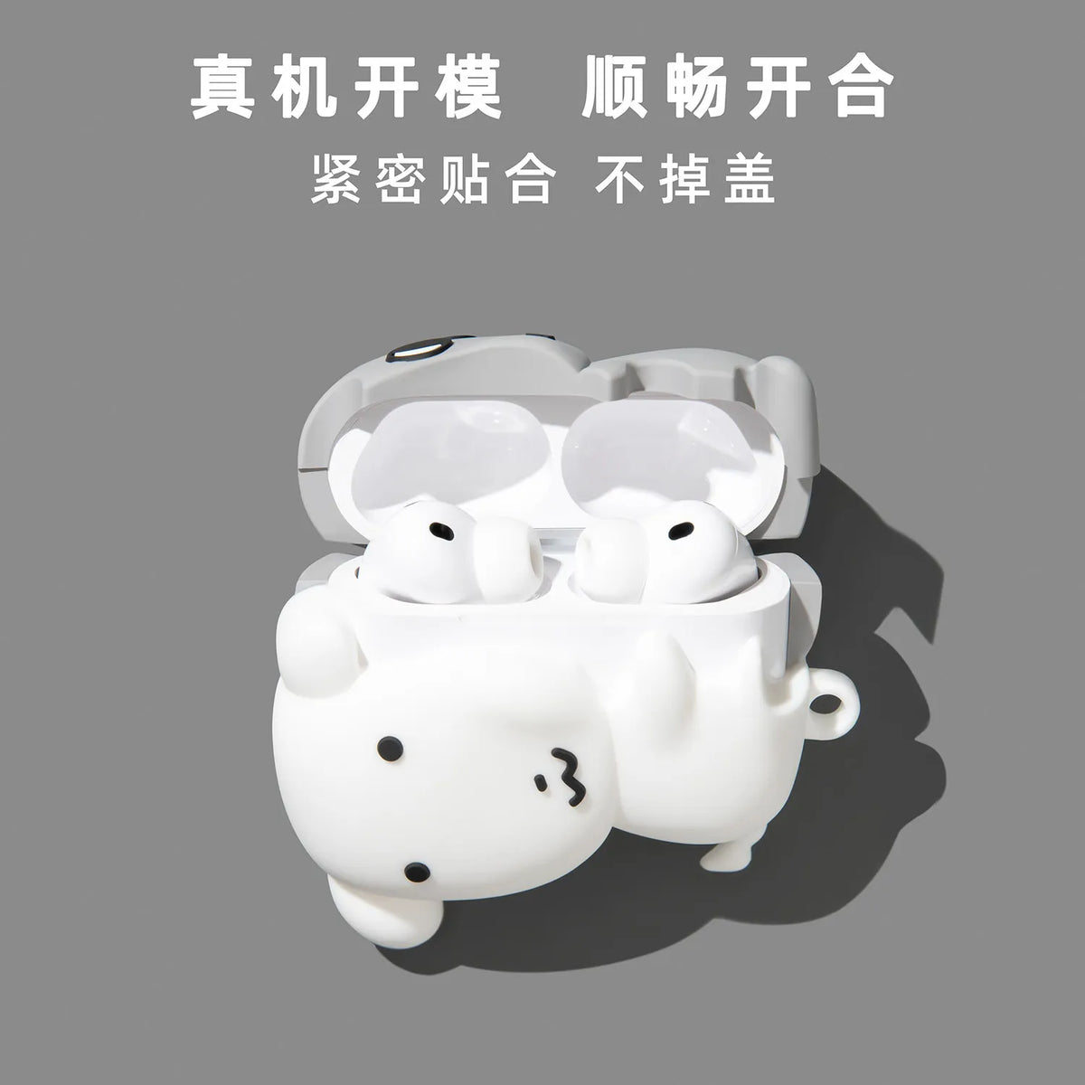 For Airpods 3 4 5 Pro Pro 2 Pro 3 Cute Hugging Dog Cat Silicone Earphone Case Cover
