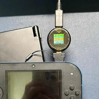 Charge Converter For Ndsi/2ds/3ds Converter Type C Charging Cable Adapter Support C To C  A To C With Lanyard Holes Easy Use