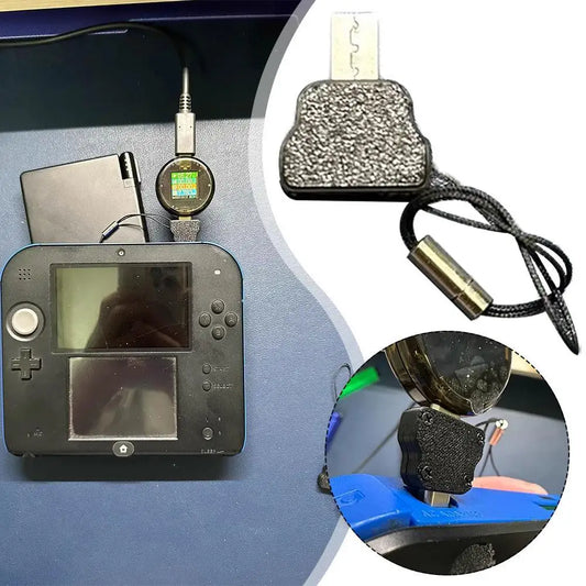 Charge Converter For Ndsi/2ds/3ds Converter Type C Charging Cable Adapter Support C To C  A To C With Lanyard Holes Easy Use