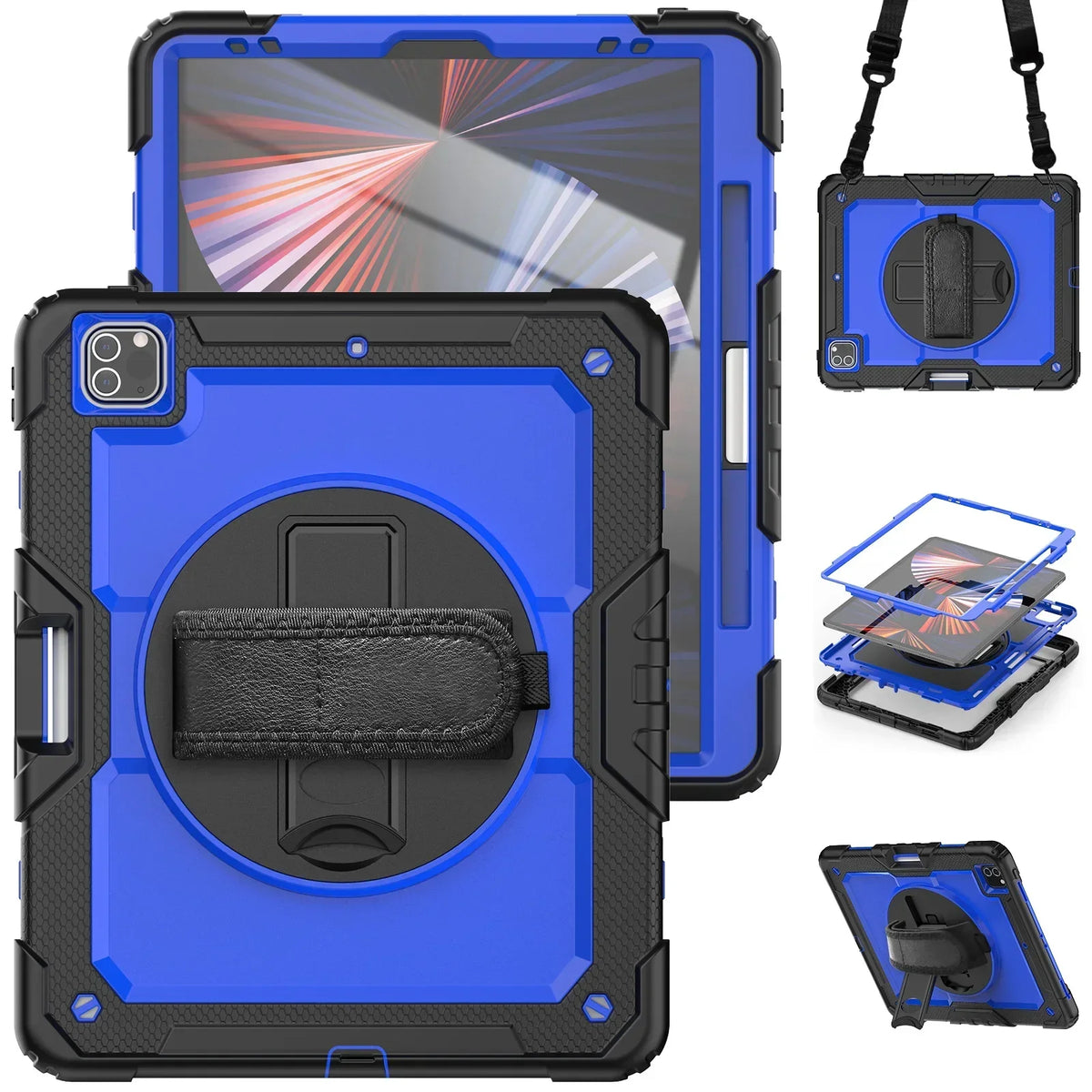 360 Rotation Kids Stand Tablet Case for 2026 New IPad Air 8 M4 11 13 inch , For iPad A19 12th 11th 10th A16 Air 7 6 M3 M2 Cover