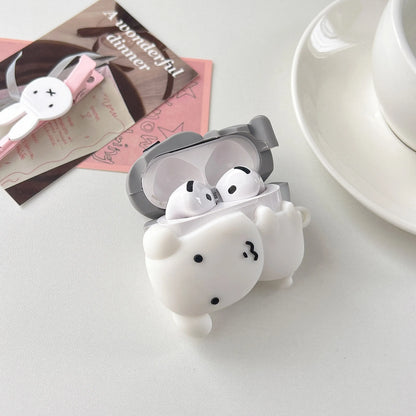 For Airpods 3 4 5 Pro Pro 2 Pro 3 Cute Hugging Dog Cat Silicone Earphone Case Cover