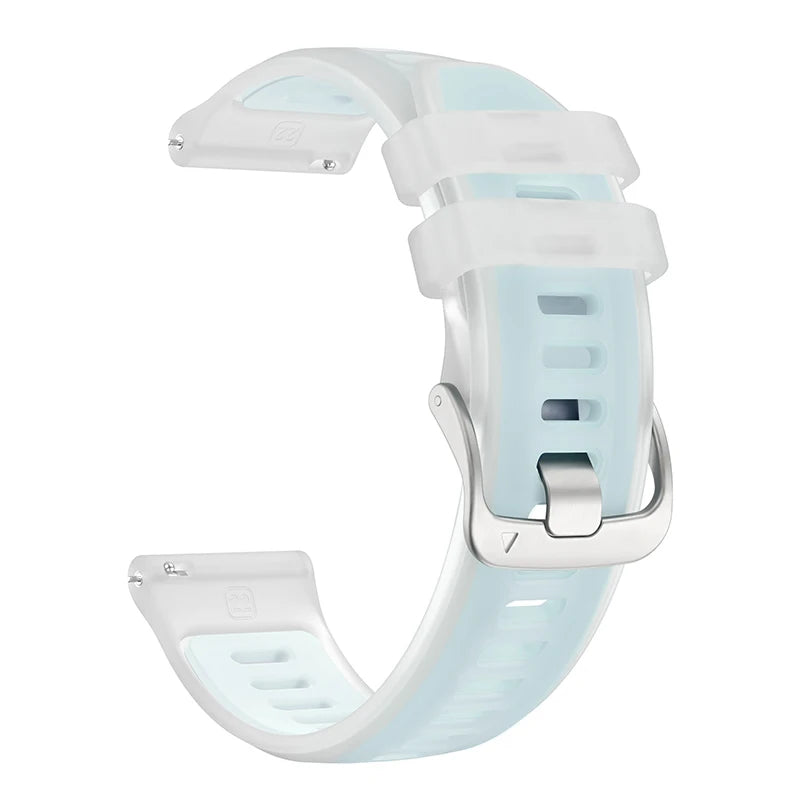 Transparent Candy Color Silicone Strap For Garmin Forerunner 265 265s 255 55 158 165 Music 570 Venu 4 3 3s 2 SQ Vivoactive 6 5