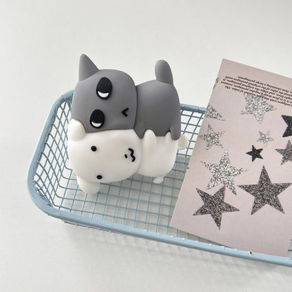 For Airpods 3 4 5 Pro Pro 2 Pro 3 Cute Hugging Dog Cat Silicone Earphone Case Cover