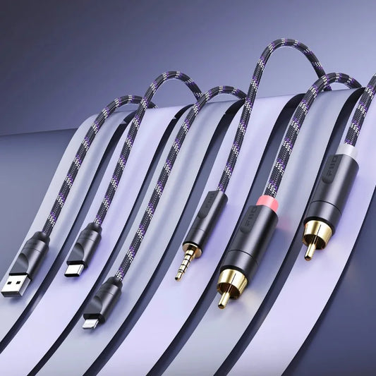 FiiO Trust Series TypeC To TypeC Decoding Cable RCA Audio Cable 3.5mm Pair Recording Cable